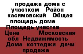 продажа дома с участком › Район ­ касимовский › Общая площадь дома ­ 43 › Площадь участка ­ 25 › Цена ­ 400 - Московская обл. Недвижимость » Дома, коттеджи, дачи продажа   . Московская обл.